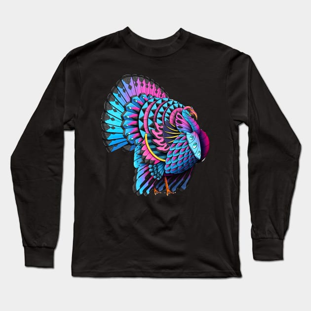 Turkey Long Sleeve T-Shirt by Psydrian